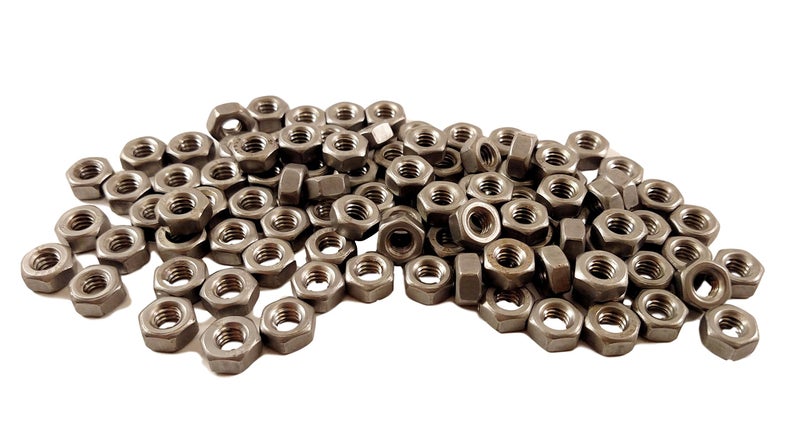 Chenango Supply 1/4-20 Stainless Steel Hex Nuts â€“ 304 Stainless, USS Coarse Thread, Corrosion-Resistant Fastening Nuts, 100 Pieces - Image 2